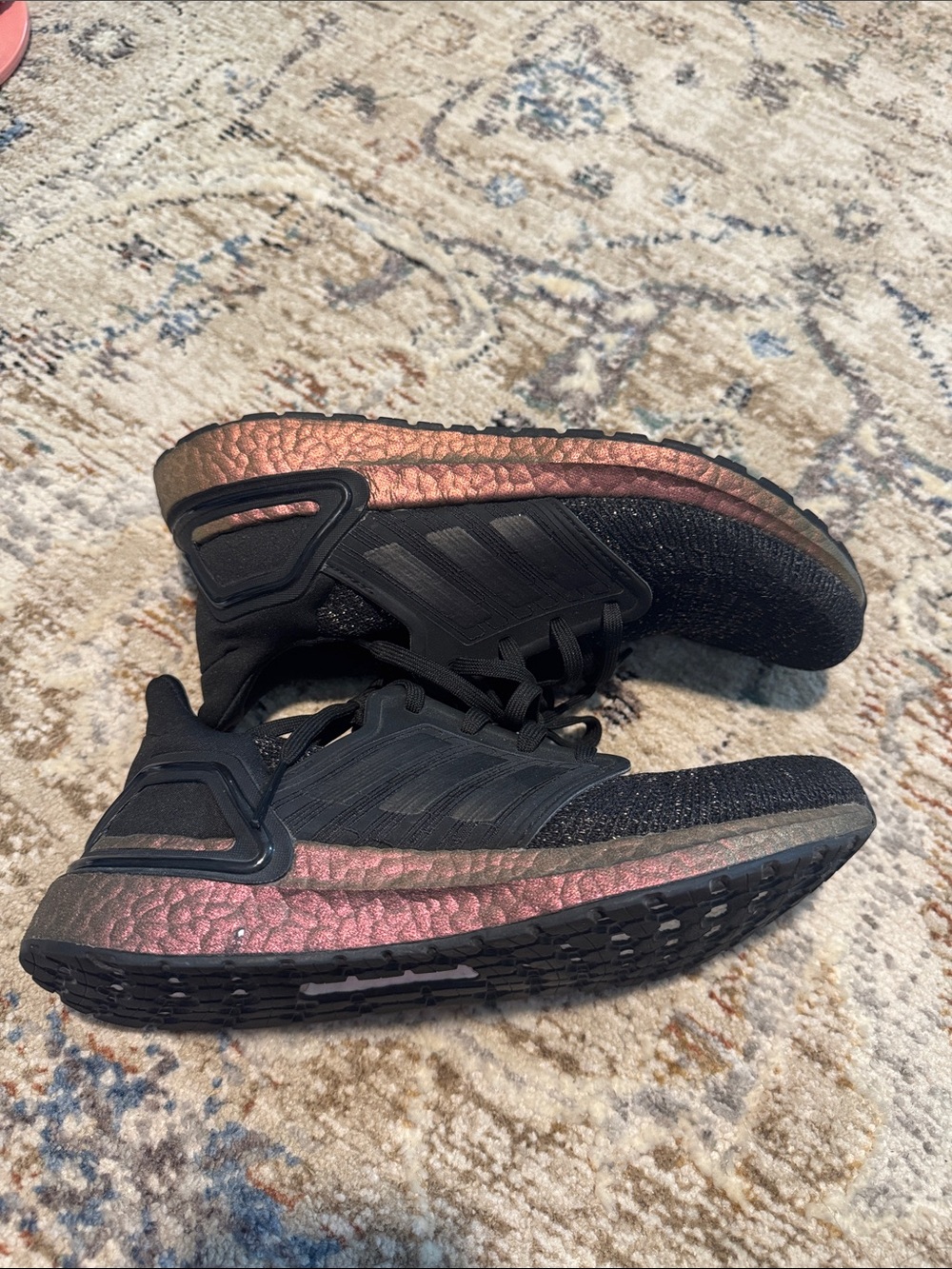 Adidas sneakers with iridescent sole
